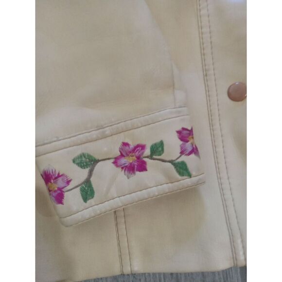 Womens Vegan Embroidered Western Jacket  Faux Leather Med Rondo by mr. murray - Picture 4 of 15